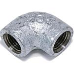 - エルボ 可鍛鋳鉄製管継手 白 モノタロウ 62927052