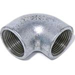 - エルボ 可鍛鋳鉄製管継手 白 モノタロウ 62927095