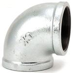 - エルボ 可鍛鋳鉄製管継手 白 モノタロウ 62927147