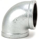 - エルボ 可鍛鋳鉄製管継手 白 モノタロウ 62927156