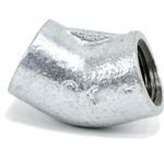 - 45°エルボ 可鍛鋳鉄製管継手 白 モノタロウ 62927296