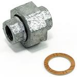 - ユニオン 可鍛鋳鉄製管継手 白 モノタロウ 62927752