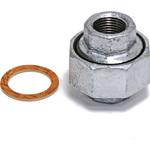 - ユニオン 可鍛鋳鉄製管継手 白 モノタロウ 62927768