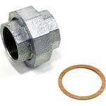 - ユニオン 可鍛鋳鉄製管継手 白 モノタロウ 62927813