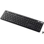 キーボード ワイヤレス 無線 USB 抗菌 薄型 フルキーボード ワイヤレスキーボード メンブレン式 エレコム