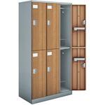 ロッカー シーフォート 木目扉 6人用      (配送・組立サービス付き) コクヨ