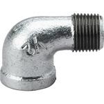 - ストリートエルボ 可鍛鋳鉄製管継手 白 モノタロウ 62975167