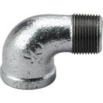 - ストリートエルボ 可鍛鋳鉄製管継手 白 モノタロウ 62975176