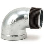 - ストリートエルボ 可鍛鋳鉄製管継手 白 モノタロウ 62975212