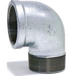 - ストリートエルボ 可鍛鋳鉄製管継手 白 モノタロウ 62975228