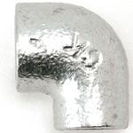 - 径違いエルボ 可鍛鋳鉄製管継手 白 モノタロウ 62975255