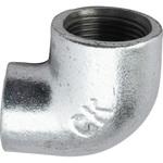 - 径違いエルボ 可鍛鋳鉄製管継手 白 モノタロウ 62975298