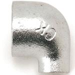 - 径違いエルボ 可鍛鋳鉄製管継手 白 モノタロウ 62975307