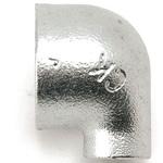 - 径違いエルボ 可鍛鋳鉄製管継手 白 モノタロウ 62975334