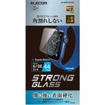 アップルウォッチ AppleWatch ガラスフィルム SE 6 5 4 (44mm) フルカバー セラミックコート エレコム