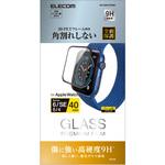 AW-20SFLGFRBK アップルウォッチ AppleWatch ガラスフィルム SE 6 5 4 (40mm) フルカバー 硬度9H フレーム付 指紋防止 エレコム