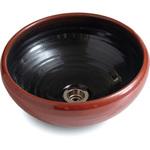 032-P300 手洗い鉢 紅竜(せきりゅう) 利休信楽