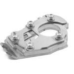 R115-0-1132 サイドスタンドエンラージャー フット 6mm ライザー BMW R 1200 GS 水冷 (2015-current) - シルバー Altrider (アルトライダー)