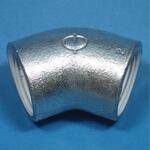 ZD 白 45°エルボ(バンド無し) リケン