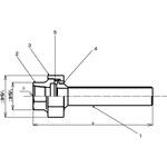SP-IU(白) 絶縁ユニオン SUSプレス共通品(白) リケン