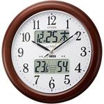 シチズン高精度温湿度計付き掛け時計(電波時計)カレンダー表示 夜間自動点灯 メーカー保証1年|インフォームナビEX ホームテイスト