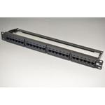 NSPPH24BK-5EKIT (キット)パッチパネル 1U24ポート/C5e/黒 日本製線