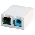 NXGFO-2-C5e-04 2ポートモジュール(黒)セット価格 Cat5e Sanko IB
