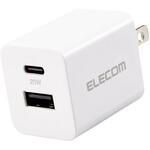 充電器 USB Type-C 20W PD対応 2ポート USB-C USB-A コンセント iPhone iPad Android 折りたたみ式プラグ エレコム
