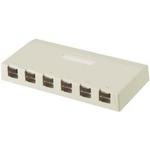 JOS6TP00Y カテゴリ6 6個口シャッター付きローゼット 1個 PANDUIT