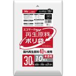 再生原料40%入 ポリ袋 30L ハウスホールドジャパン