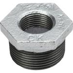 - ブッシング 可鍛鋳鉄製管継手 白 モノタロウ 63371245