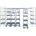 トップトラックモービルユニット ステンレス棚 ERECTA(エレクター)