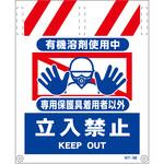 NT-58 タンカン標識NT-58 有機溶剤使用中 グリーンクロス