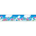DC9-0114 ラウンドシートS 夏イメージ(朝顔) アルファ(販促)