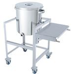 ステンレス片テーパー型汎用容器 架台付 作業台付 KTT-ST-ASCBシリーズ MONOVATE(日東金属工業)