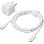 Type-C充電器 PD 20W 1ポート TypeCケーブル付属 【iPhone iPad Android その他機器対応】 エレコム