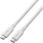 タイプCケーブル (Type-C to C) PD 100W USB10Gbps準拠 断線しにくい シリコンメッシュ エレコム