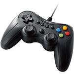 JC-GP30SVBK ゲームパッド PCコントローラー USB接続 Xinput PS系ボタン配置 FPS仕様 高耐久ボタン 振動 エレコム