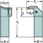 コロカット1・2 突切り・溝入れ用シャンクバイト(480) サンドビック