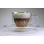 カプチーノカップ GAGGIAロゴ入り カプチーノカップ&ソーサ―2客セット GAGGIA