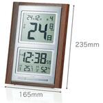 NAR-102 デジタル日めくり電波時計 アデッソ