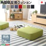 しっとり沈むカバーリング低反発クッション 洗濯可能なクッションカバー 角型【 joue - ジュー - 】同色 2個SET ホームテイスト