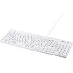 BSKBU310WHZ USB接続 有線フルキーボード 丸洗い対応 ホワイト BUFFALO(バッファロー)