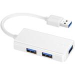 BSH3U100U3WHZ USB3.0 バスパワー 3ポート ハブ ホワイト BUFFALO(バッファロー)