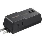 BMPA24TP2BK コンセント付きAC充電器 USB×2 2.4A ブラック BUFFALO(バッファロー)