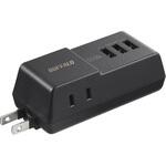 BMPA36TP3BK コンセント付きAC充電器 USB×3 3.6A ブラック BUFFALO(バッファロー)