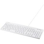 BSKBU520WHZ 有線フルキーボード 抗菌仕様・防水防塵キーボード ホワイト BUFFALO(バッファロー)