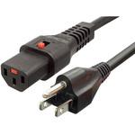 ロック電源ケーブル 5-15/C13LK 12A125V エイム電子