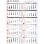 【K15】 2026年 書き込み式シンプル壁掛けカレンダー[1年/A2タテ] 永岡書店