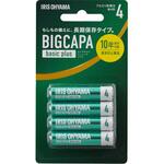 BIGCAPA basic plus アルカリ乾電池 単4形 4本パック(ブリスターパック) アイリスオーヤマ